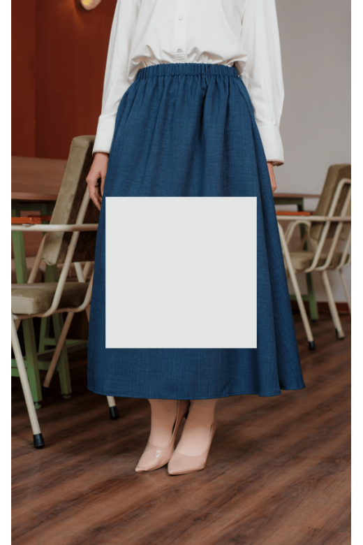 Sheinina Skirt - Rok Linen Navy